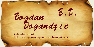 Bogdan Dogandžić vizit kartica